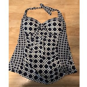 Tankini Bathing Suit Top, Size Large.